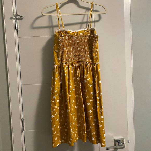 twik Simons Yellow Retro Bustier Dress - Picture 2 of 3